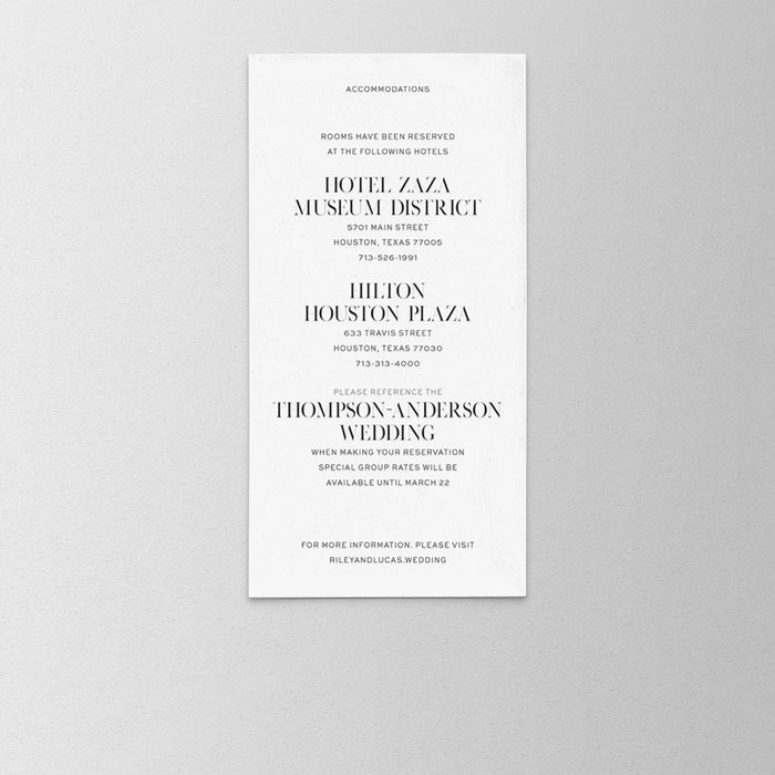 Bandeau Wedding Invitation Suite
