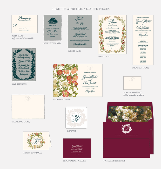 Bissette Wedding Invitation Suite