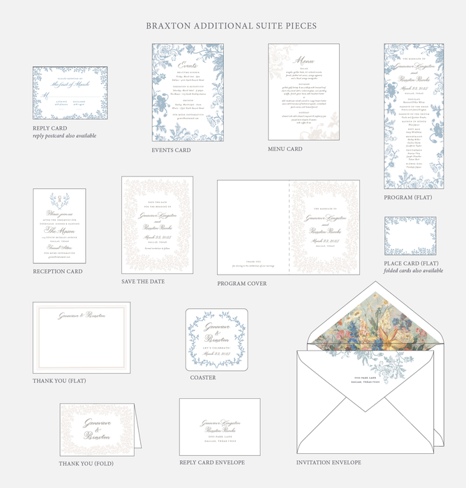 Braxton Wedding Invitation Suite