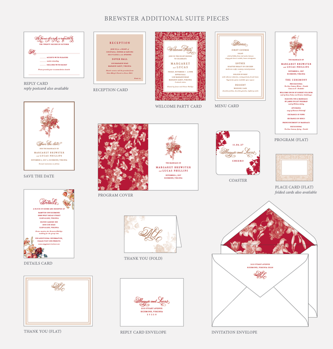 Brewster Wedding Invitation Suite
