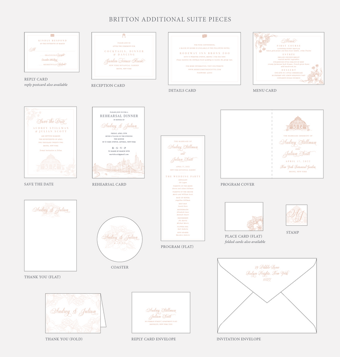 Britton Wedding Invitation Suite