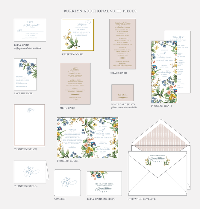 Burklyn Wedding Invitation Suite