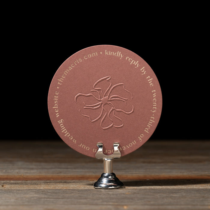 Celina round rsvp card