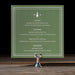 Cheyenne green menu card