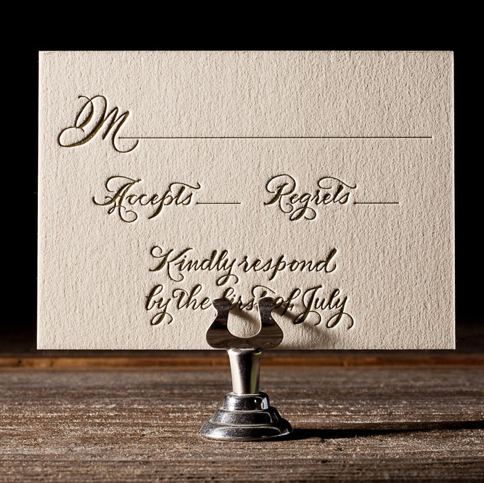 Classic Calligraphy Wedding Invitation Suite