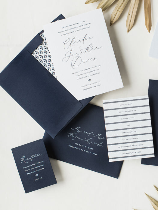 Claudia Wedding Invitation Suite
