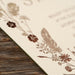 Edge detail of Devonshire wedding invitation