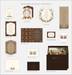 Collection of Devonshire wedding stationery pieces on a white background