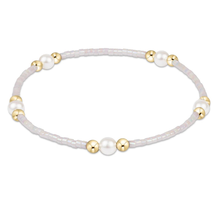 enewton 6.25" Hope Purpose Pearl Bracelet -  Silky White