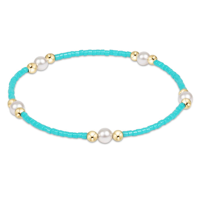 enewton 6.25" Hope Purpose Pearl Bracelet -  Turquoise