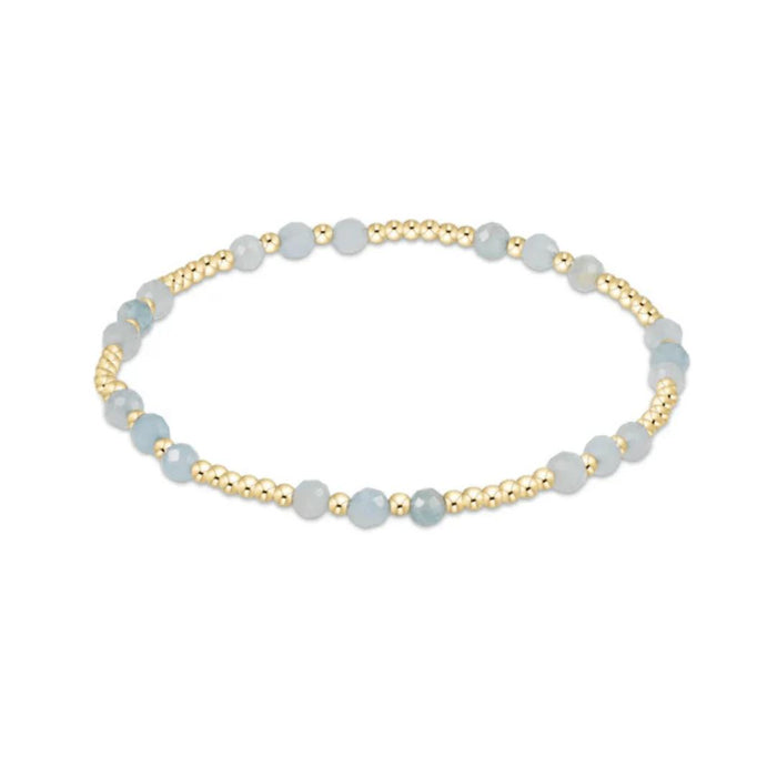 enewton 6.25" Joy Gem 3mm Bracelet - Aquamarine