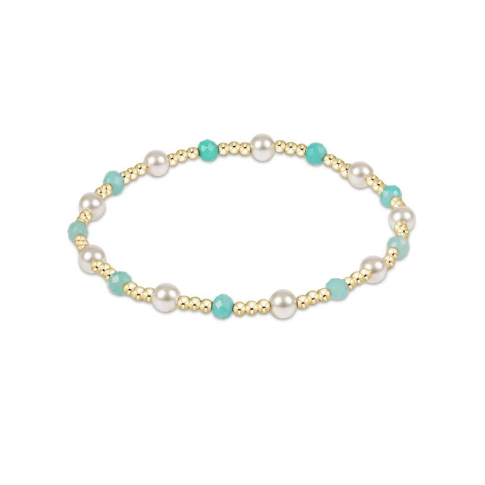 enewton 6.25" Pearl Sincerity 4mm Gem Bracelet - Amazonite