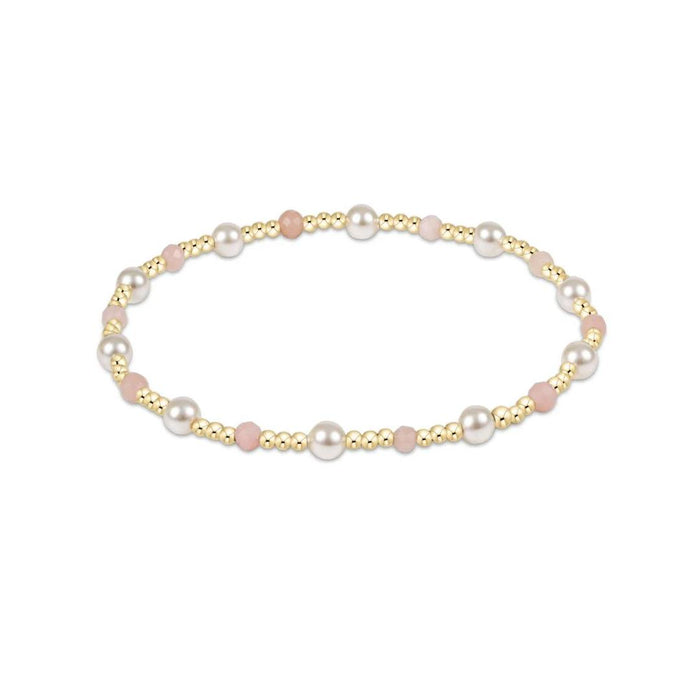 enewton 6.25" Pearl Sincerity 4mm Gem Bracelet - Pink Opal