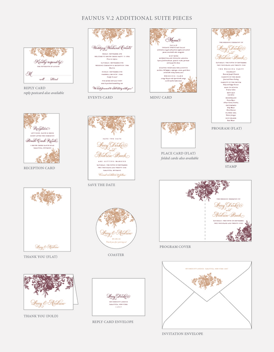 Faunus V.2 Wedding Invitation