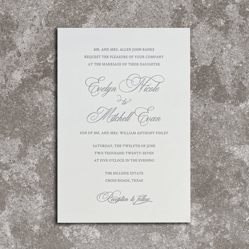 Fragrant Wedding Invitation, card only
