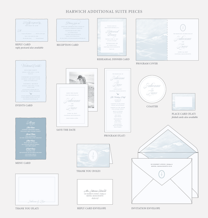 Harwich Wedding Invitation Suite