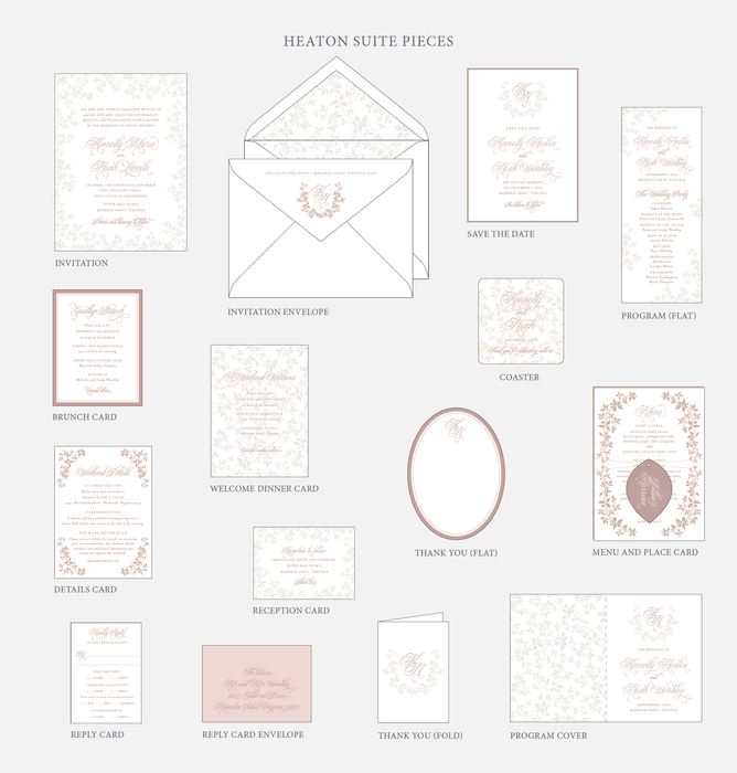 Heaton Wedding Invitation Suite