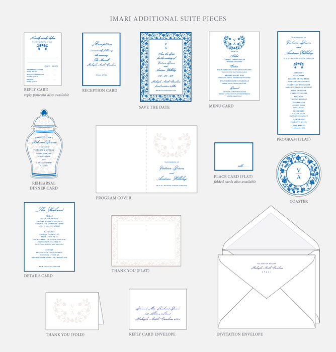 Imari Wedding Invitation Suite