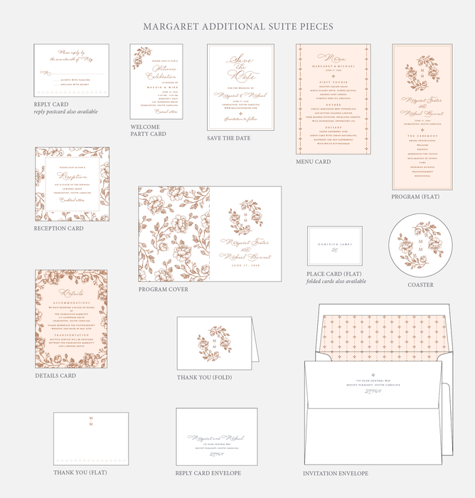 Margaret Wedding Invitation Suite