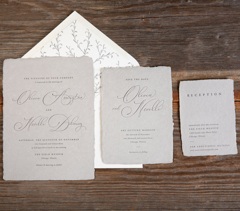 Neville V2 Wedding Invitation Suite