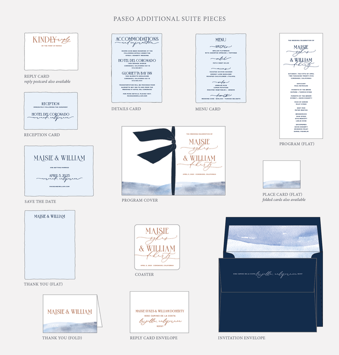 Paseo Wedding Invitation Suite