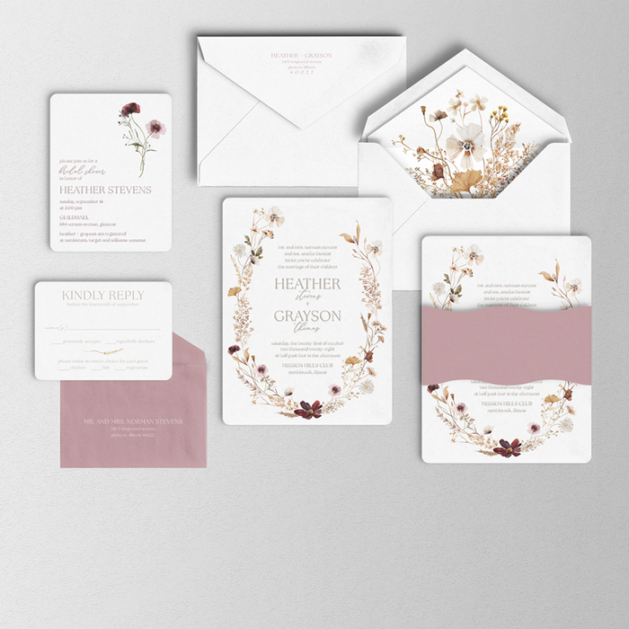 Realism Wedding Invitation Suite