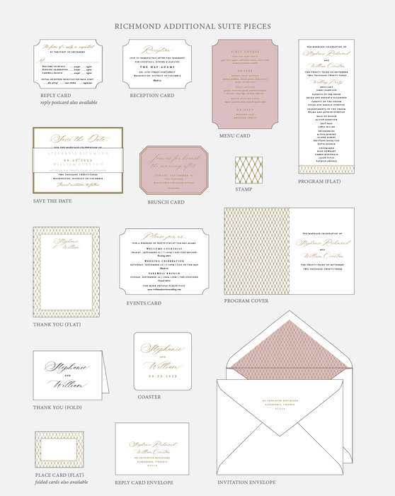 Richmond Wedding Invitation Suite