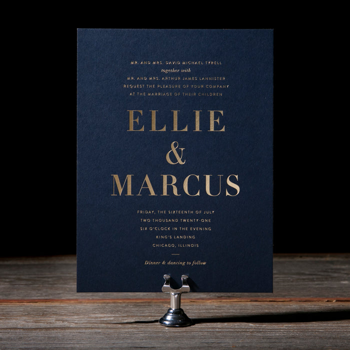 Roosevelt V.2 Wedding Invitation Suite