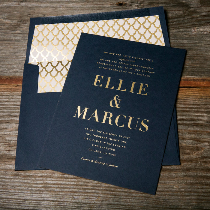 Roosevelt V.2 Wedding Invitation Suite