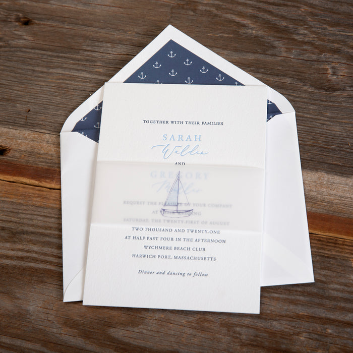 Sailor Wedding Invitation Suite