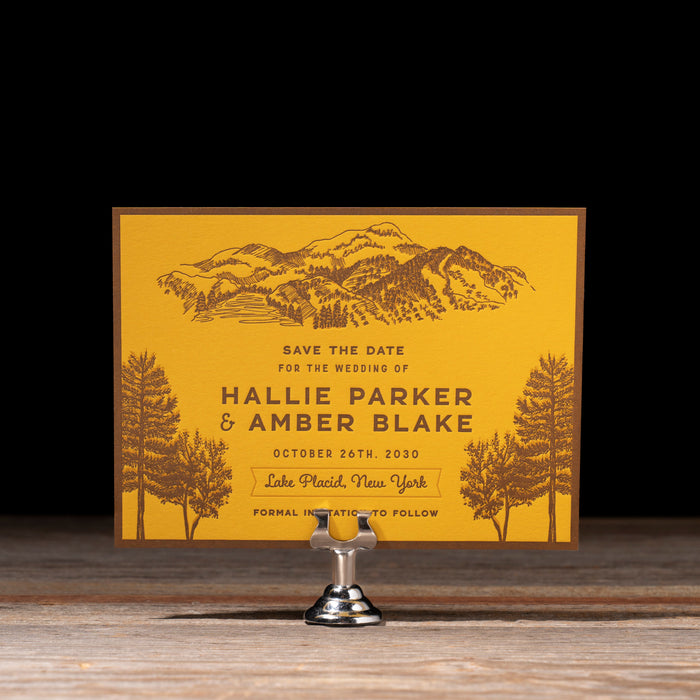 Scout retro save the date