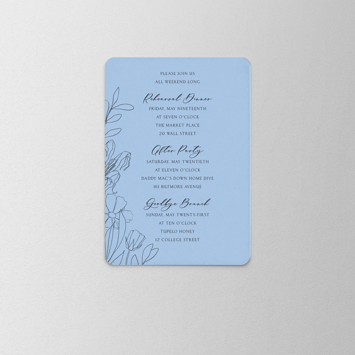 Silhouette Wedding Invitation Suite