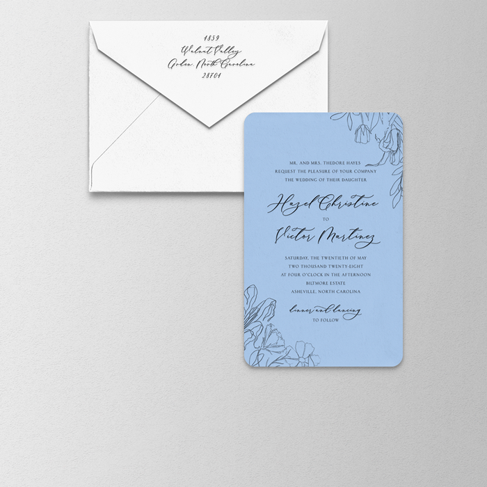 Silhouette Wedding Invitation Suite