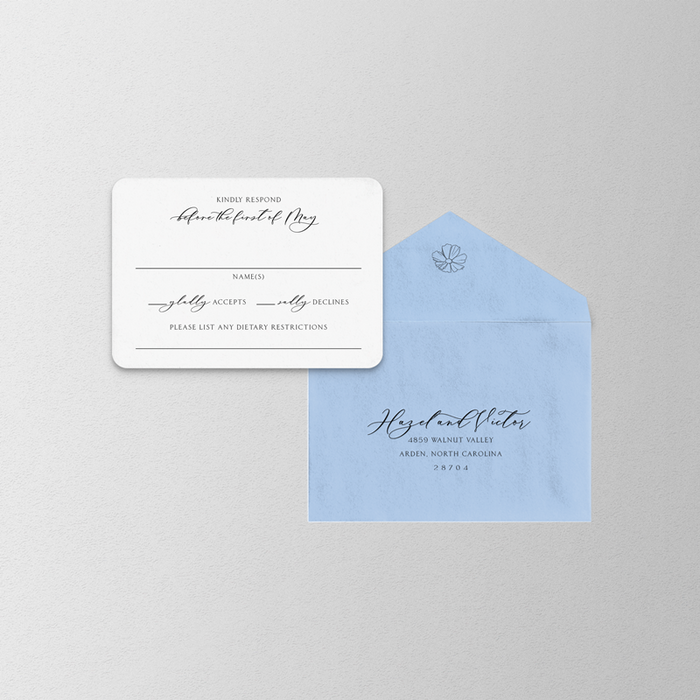 Silhouette Wedding Invitation Suite