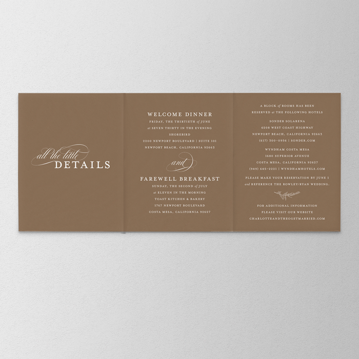 Stencil Wedding Invitation Suite