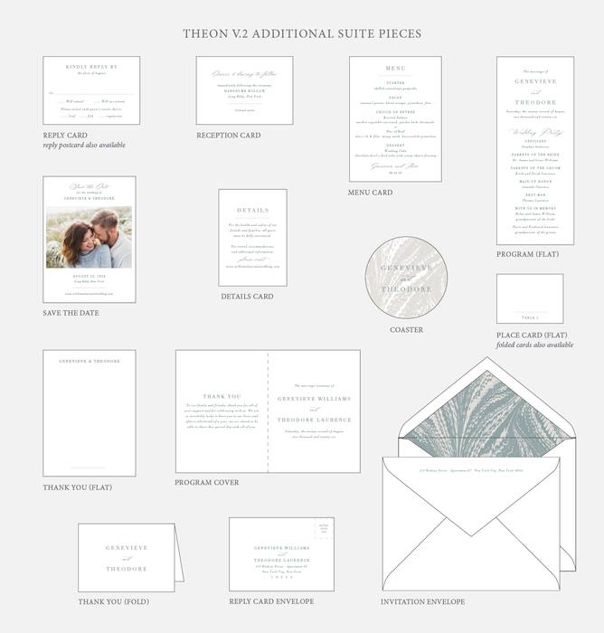 Theon V.2 Wedding Invitation Suite