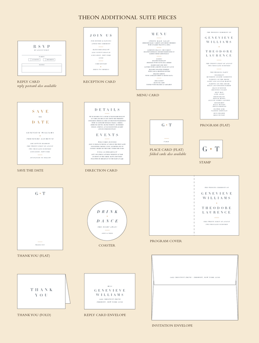 Theon Wedding Invitation Suite