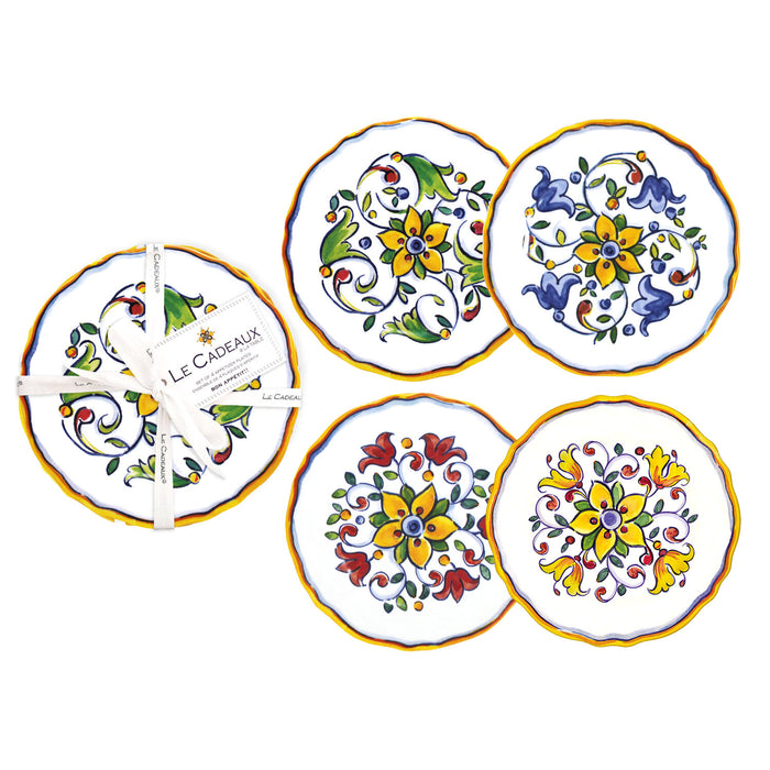 Capri Appetizer Plates Set of 4 by Le Cadeaux