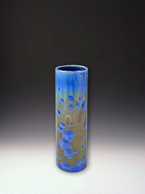 10 inch Cylinder Vase in Royal by Indikoi
