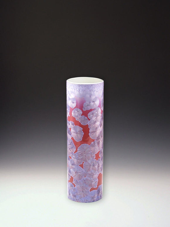 10 inch Cylinder Vase in Violet by Indikoi
