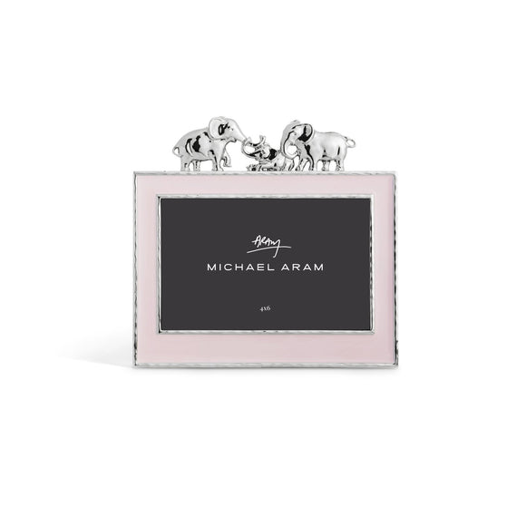 Michael Aram Elephant Frame Pink Enamel 4x6