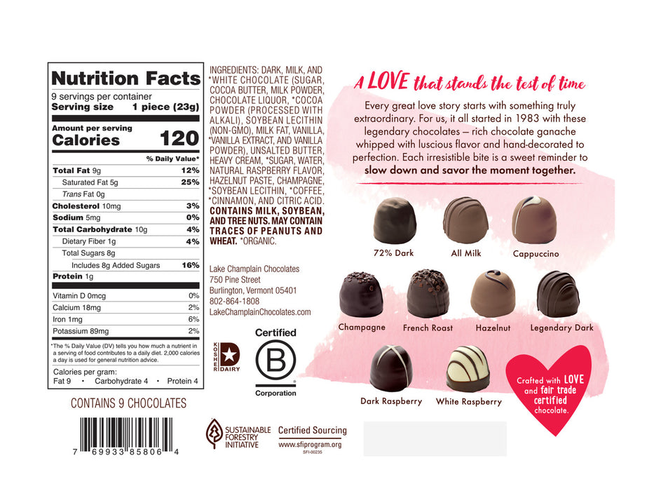 Legendary Love 9pc Truffle Collection