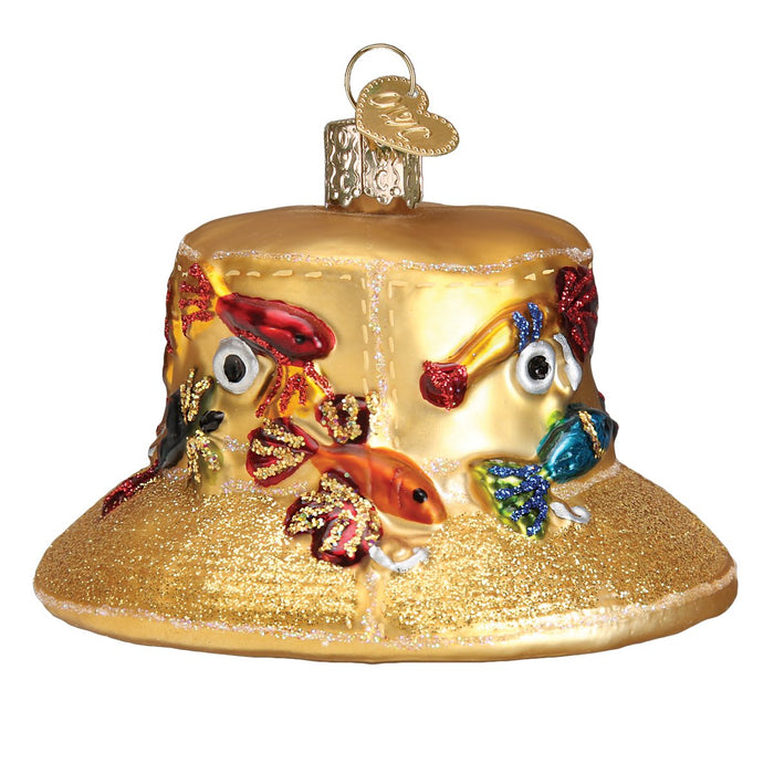 Old World Christmas Fisherman's Hat Ornament