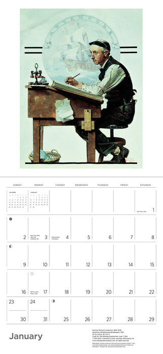 Norman Rockwell: The Saturday Evening Post 2022 Wall Calendar