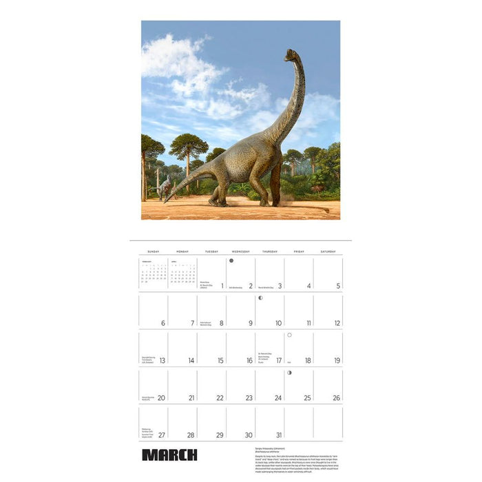 The Art of Sergey Krasovskiy: Dinosaurs 2022 Wall Calendar