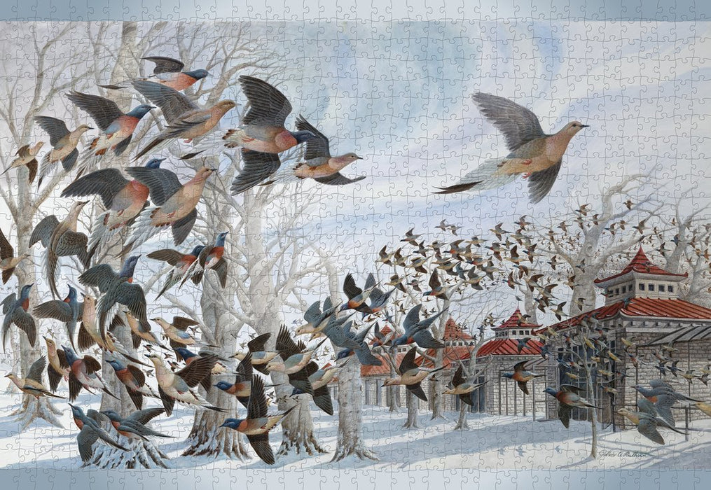 John A. Ruthven: The Last Passenger Pigeon 1000-Piece Jigsaw Puzzle
