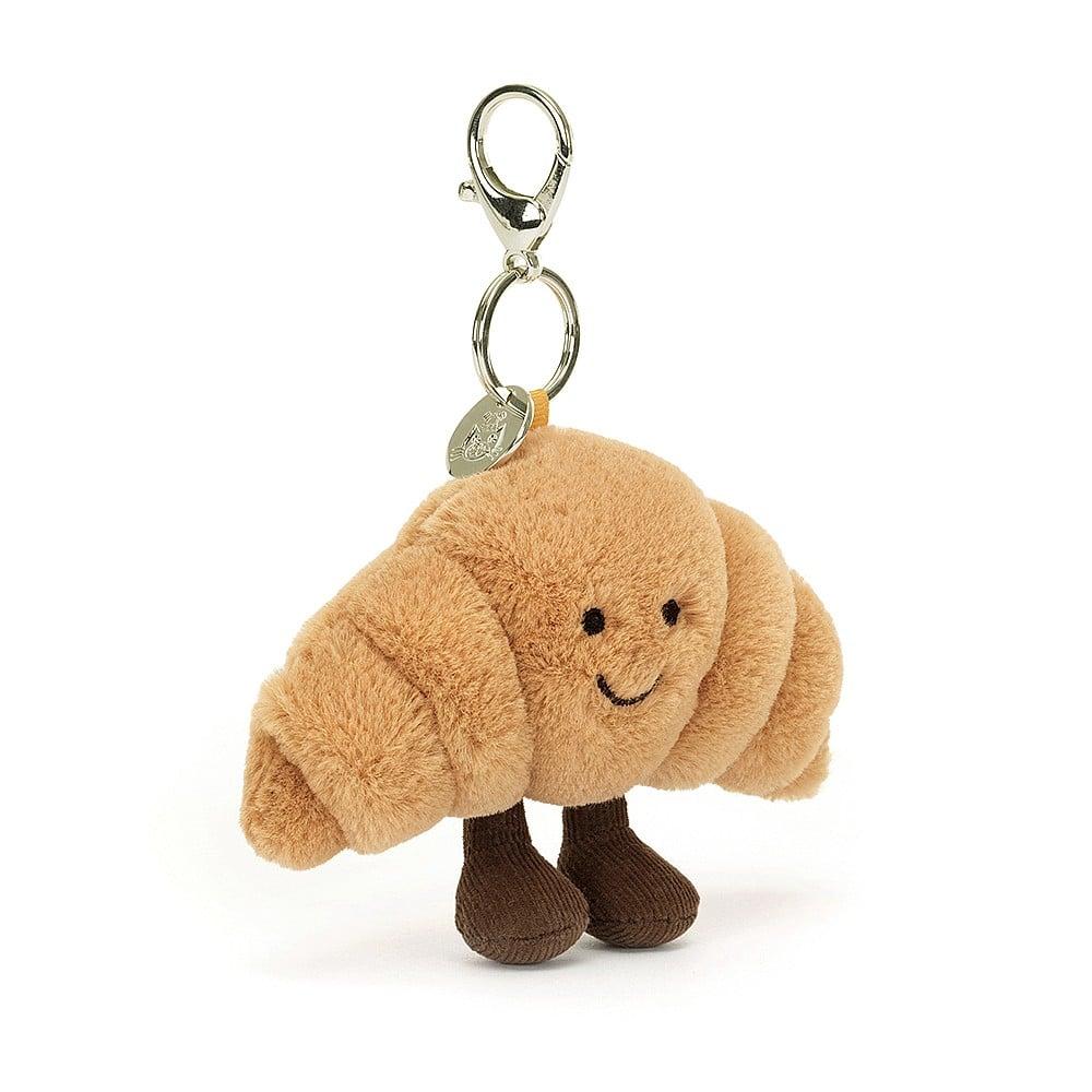 ぬいぐるみ Amuseable croissant bag charms JellyCat Amuseable Croissant Bag Charm Plush Toy — Pearl Grant