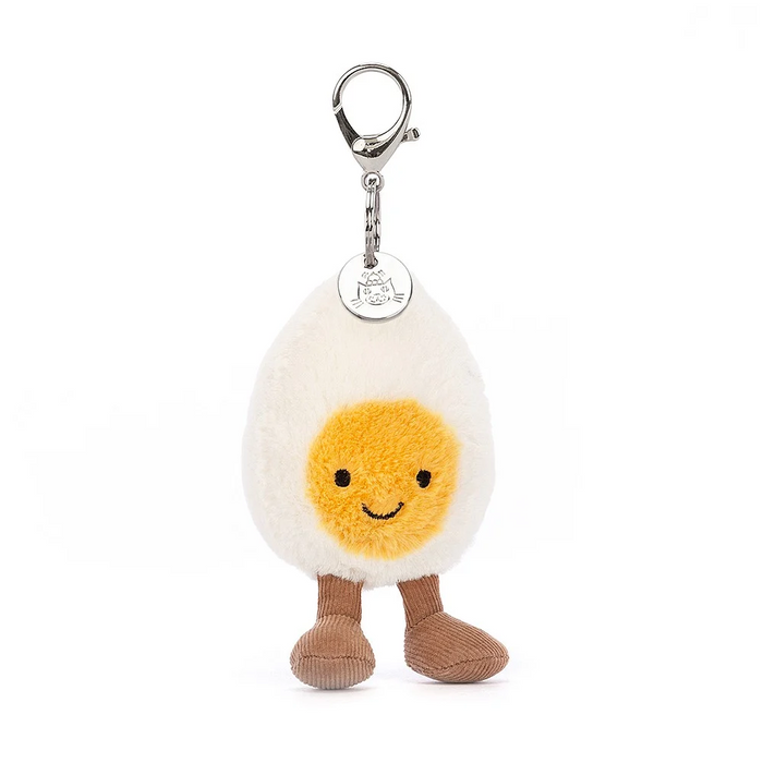 JellyCat Amuseable Happy Boiled Egg Bag Charm Plush Toy