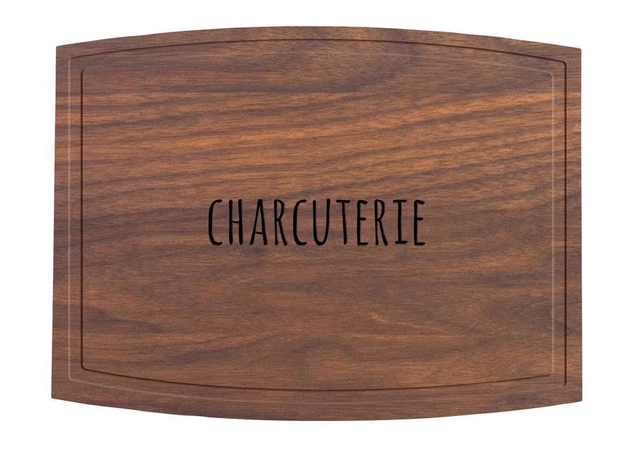 Arched Artisan Walnut Board Charcuterie 12"x9"