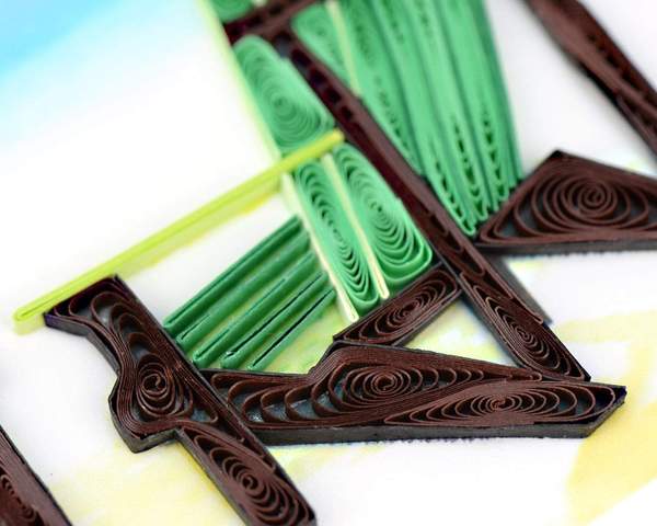 Quilled Adirondack Chairs Card